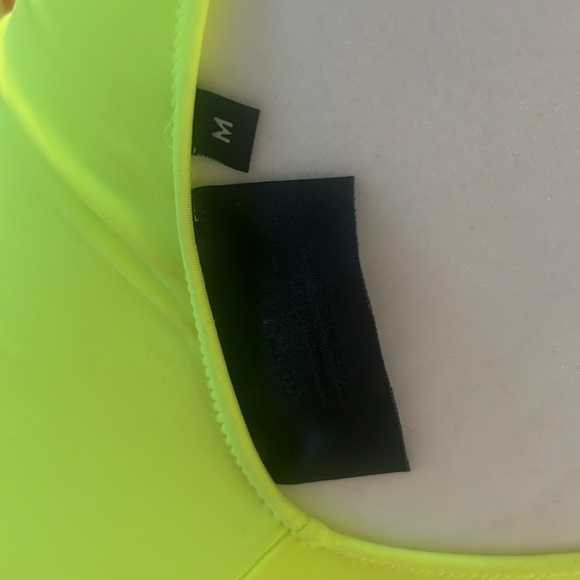 New PHILIPP PLEIN bright yellow Monokini swim suit one piece size M - Picture 7 of 7